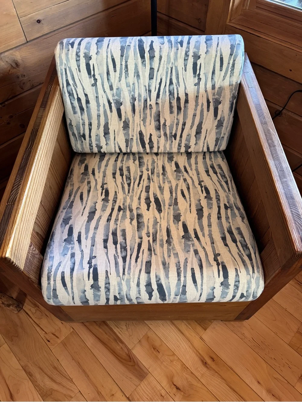 THIS END UP Classic Style Chair Cover Bennet Ocean - Only 2 Sets Left! NWT